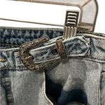 PTCL Wide Leg Jeans Western Silver Buckles Blue Denim Size 31 Casual Flare Photo 1