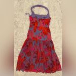 Hutch NWOT Aza A-Line Halter gown Purple Gardenia Sz 12 Photo 6