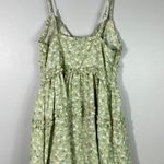 SheIn Pastel Green Ditsy Floral Tiered Ruffle Detail Tank Dress Small S Summer Photo 4