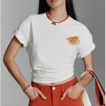 DAMSON MADDER Spritz Boyfriend Graphic Tee size 10 Aperol Spritz White US 6 Photo 1