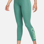 Nike  Pro Mid-Rise 7/8 Graphic Leggings Bicoastal Vapour Green White Size Small Photo 0