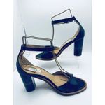 Gabriela Hearst navy Blue heeled summer Party sandals size 40 Photo 9