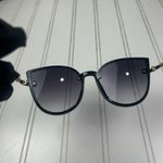 Black Round Sunglasses with Gold Accents – Women’s Fashion Shades Photo 4