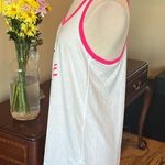 Athletic Works Comfy New White and Pink Tank Top Photo 3
