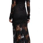Alexis  Lucasta Black Lace Ruffled Ruched Steampunk Goth Cocktail Maxi Dress XS Photo 1