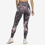 Adidas  7/8 Flower Tights, Purple Black Size XS New w/Tag Retail $65 Photo 2