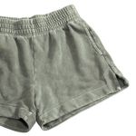 Womens Acid Wash Drawstring Waist Sweat Shorts Size Medium Gray Photo 1