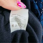 Ro & De  Tariro Navy Pullover Top with Lace Sleeves Size L Photo 10