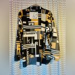 Karl Lagerfeld  Paris | Printed Button-Down Blouse, size L Photo 2