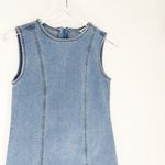 Vigoss  Sleeveless Denim Mini Dress XS Blue Photo 2