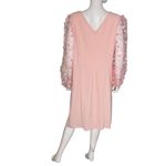 Connected Apparel Women's Boat-Neck Floral-Sleeve Sheath Dress Dusty Rose Sz 18W Photo 6