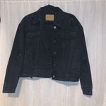 Black Jean Jacket Size L Photo 0