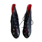 Proenza Schouler Open toe Lace up Ankle Booties size 37 Black Photo 1