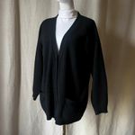 American Vintage Vintage Katherine O'Neil Black 100% Cashmere Cardigan Sweater Size M Classic Photo 2