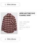 Aerie Plaid Flannel Shirt Photo 2