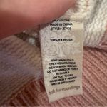 Soft Surroundings  V-Neck Sweater - Light Blue, Beige, Pink, Dark Gray | Size L Photo 1