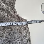 Maurice's Gray Asymmetrical Collar Open Front Sherpa Vest Photo 6