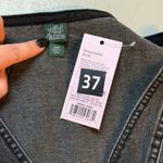 Wild Fable Womens XXS Black Denim Vest Ruffle Studded Zip V-neck Biker Western Photo 5