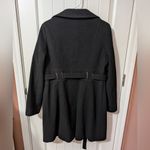 Via Spiga Wool/Cashmere Blend Pea Coat Black W8 Size 8 Photo 1