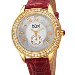 BURGI Swarovski Crystal Watch Red Photo 0