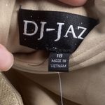 DJ Jaz Off The Shoulder Womens Dress Size 18 Short Sleeve Evening Gown Maxi Gold Photo 3