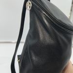 Longchamp Paris Leather Backpack Shoulder Bag Purse Designer France Black Photo 2