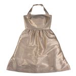 Alfred Sung Style D480 Romantic Halter Cocktail Dress Pearl Pink Shantung Size 8 Photo 6