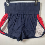 Free People Movement FP Movement by Free People Navy and Red High Waist Shorts Photo 0
