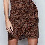 Good American  Faux Wrap Mini Skirt - Chia Leopard - 5 (2XL) Photo 4