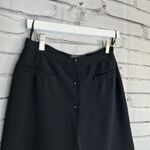 Banana Republic Black High Rise Skirt Shorts Skort Size 6 Button Fly Preppy Y2K Photo 2