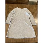 J. Jill Rib Knit Chunky Sweater Dress long sleeve Side Pockets Heather Gray S Photo 9