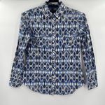 Rock & Roll Cowgirl Pearl Snap Womens Top Sz Large Blue Aztec South Western Photo 14