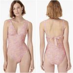J.Crew Eco Plunge V-Neck One-Piece Swimsuit in Beach Paisley Photo 2