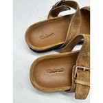 Madewell NWD The Dara Double Strap Slide Sandal Aged Cognac Suede Leather Sz 7 Photo 5