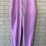 FIGS High Waisted Zamora Scrub Pants Lavendar Dew Size Large Photo 3
