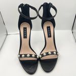 AQUA  pearl ankle strap black high heel stiletto women’s Size 8.5M- Bloomingdales Photo 3