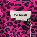 Zadig & Voltaire Pink Leopard Reveal Print Leo Mini Dress Sz.S NWT Photo 9