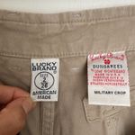 Lucky Brand Dungarees Military Crop Khaki Photo 3