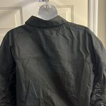 ZARA  Black Button Down Cropped Long Sleeve Jacket w/ Elastic Wristbands-Large Photo 9