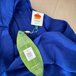 Farm Rio Linen Blend Leaf One-Shoulder Midi Dress. Size S. MSRP $285 Photo 16