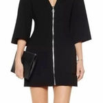 Alexis  Dominique Black Wool Mini zip up Dress‎ XS capsule minimalist feminine Photo 0