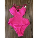 Victoria's Secret VS  Cut out Monokini Cheeky Forever pink one piece swimsuit XS Photo 1