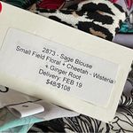 Leota  | Mixed Print Floral Blouse Sz S Photo 5