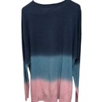Electric & Rose Blue and Pink Ombre Crew Neck Sweater #Y2K Blue Size L Photo 2