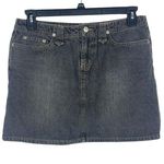 Bongo 90s Y2K Gray Black Denim Mini Jean Skirt Size 11 Photo 0