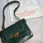 Elaine Turner Forest Green Crocodile Handbag Photo 0