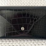 Ralph Lauren  Black Croc Embossed Soft Sunglasses Case Only Replacement Photo 0