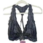 Savage X Fenty Shimmer Floral Lace Racerback Bralette, Large Photo 0