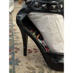 Ed Hardy Women's Black Leather Geisha Studded Pump Heels Size 9 Photo 7