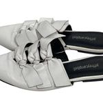 Jeffrey Campbell White Charly Knotted Mules Slip on Shoes Photo 1